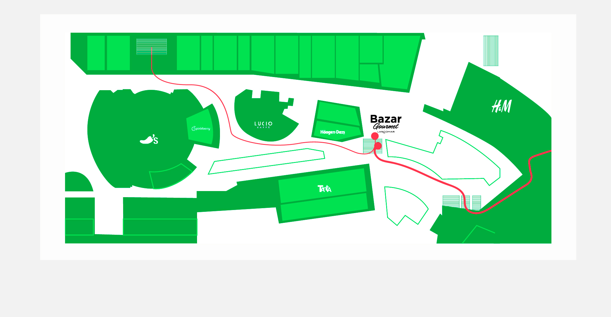 Mapa Bazar Gourmet