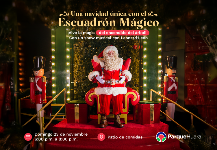 Banner encendido navideño